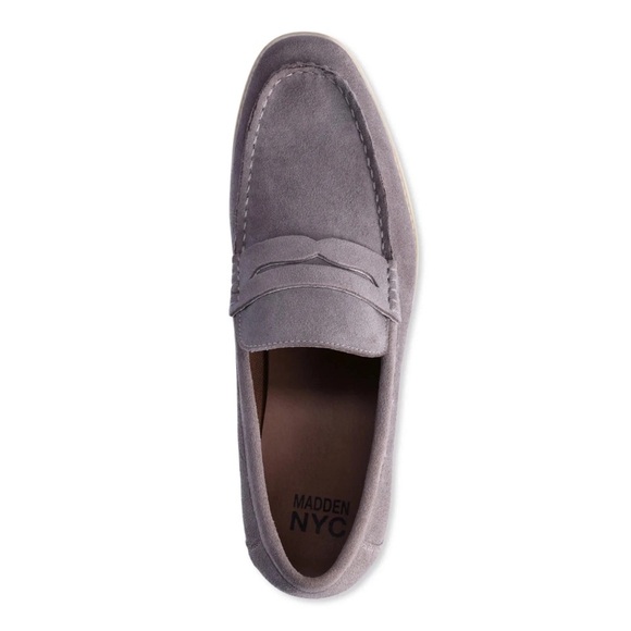 Madden NYC Men's Clay Loafer, Size 10, Slip-On, Closed Toe,Flat Heel, Gray, - Picture 4 of 6